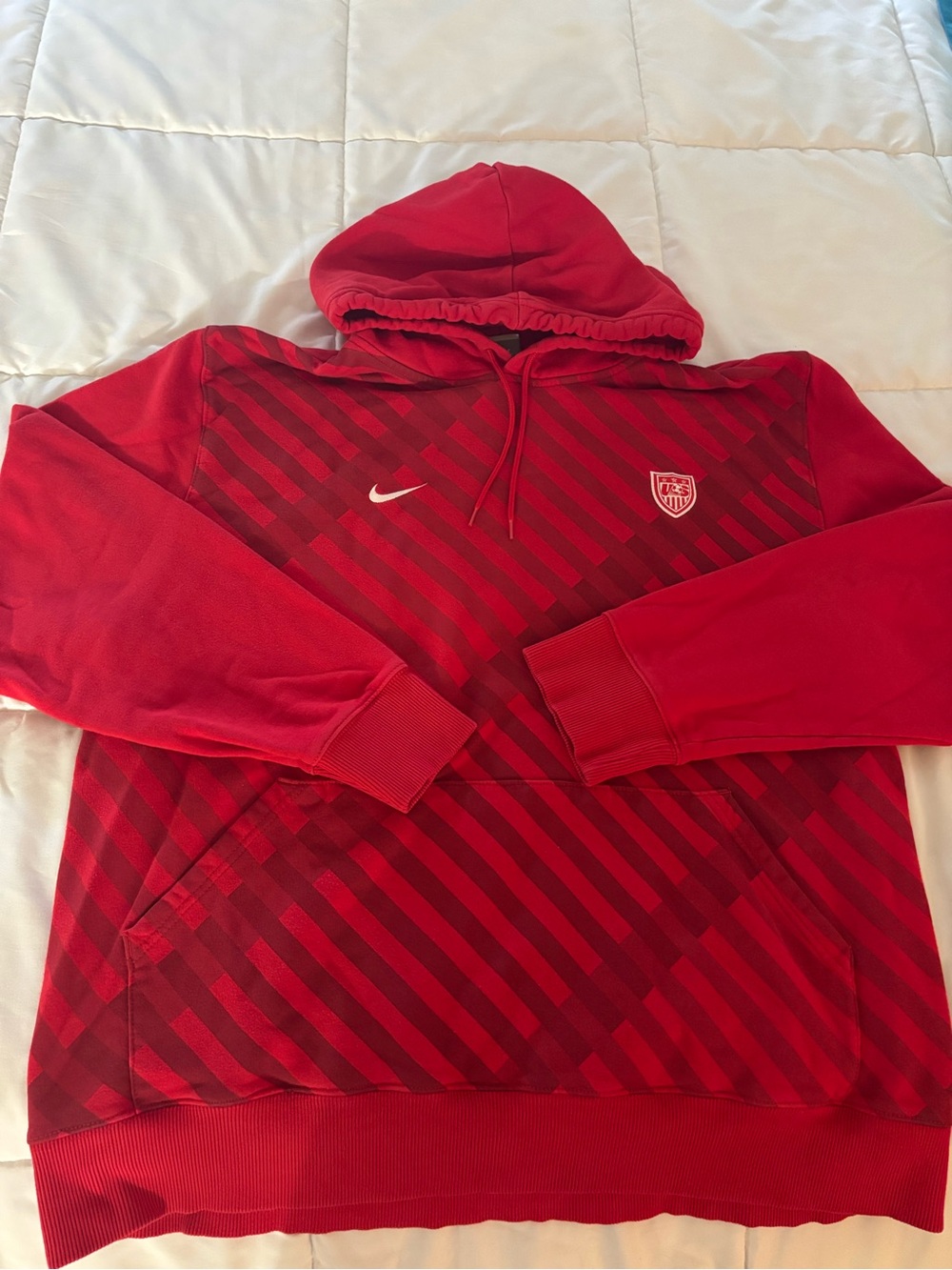 Nike Sportswear * Team USA Hoodie Sweatshirt Soccer * XXL Grey Tag